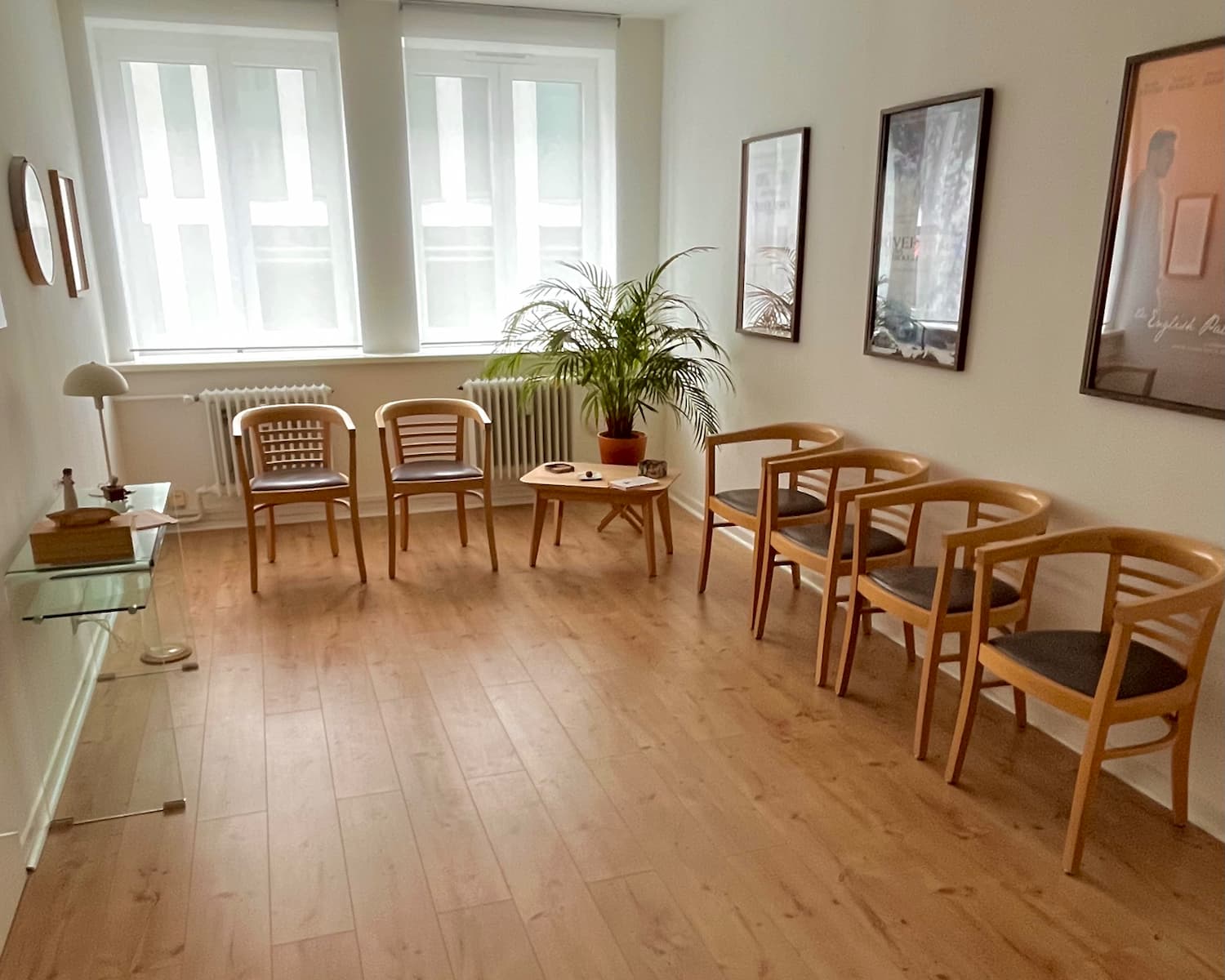Wartezimmer und Gruppenraum der Psychotherapie-Praxis in Lübeck